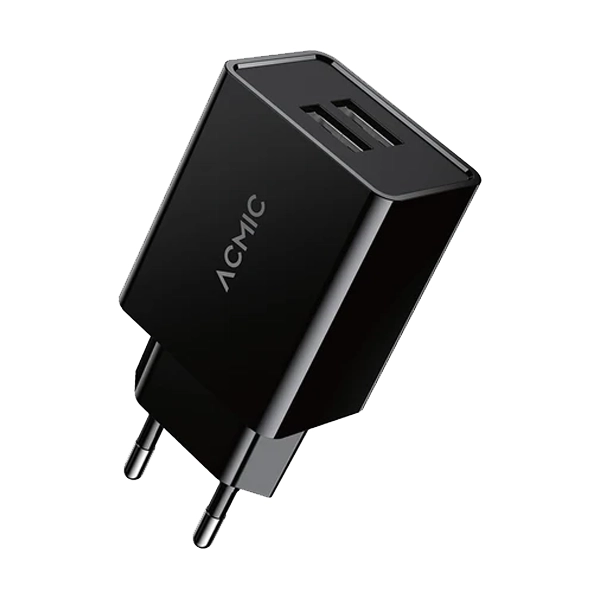 Acmic CWC02 Dual USB Power Adapter Charger 12W