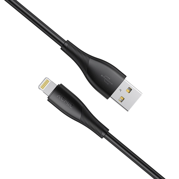 Acmic Dayline CML100 Kabel Data Fast Charging USB A to Lightning - Black