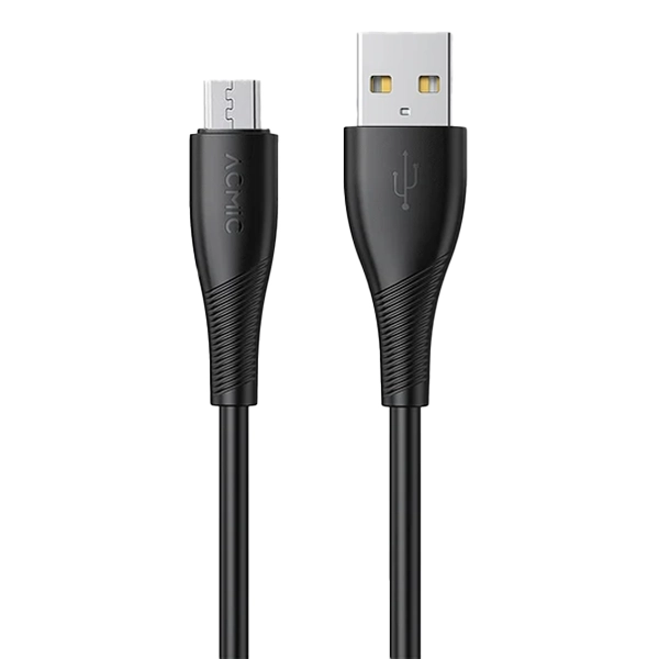 Acmic Dayline CMM100 Kabel Data Fast Charging USB A to Micro USB - Black