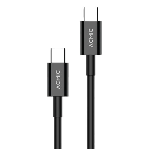 Acmic PDC100e Power Delivery (PD) Cable USB C to C 1m - Black