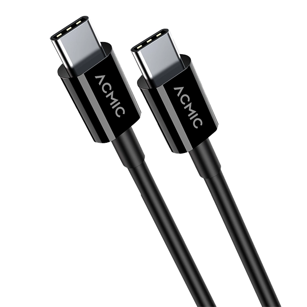 Acmic PDC100e Power Delivery (PD) Cable USB C to C 1m - Black