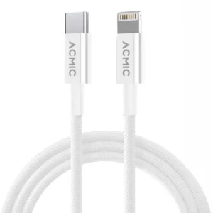 Acmic PDL100e Cable USB C to Lightning 1m - White