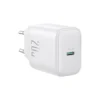 JOYROOM TCF20 Adapter Fast Charger 20W PD USB Type C + Kabel C to C 1m - White