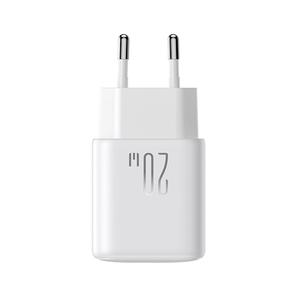 JOYROOM TCF20 Adapter Fast Charger 20W PD USB Type C + Kabel C to C 1m - White