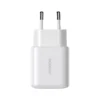 JOYROOM TCF20 Adapter Fast Charger 20W PD USB Type C + Kabel C to C 1m - White