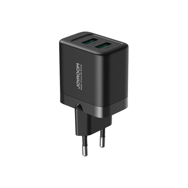 JOYROOM TCN01 Adapter Charger Dual USB 2.4A - Black